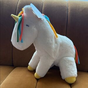14” Giggle Scape Plush Unicorn Toy with Rainbow Accents